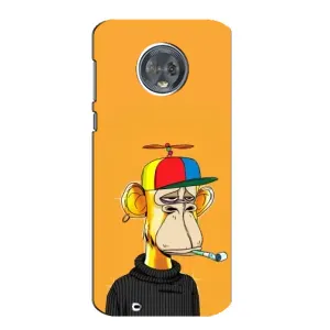 Чехлы с Обезьянами NFT для Motorola MOTO G6 (AlphaPrint) (Скучающая Обезьяна NFT)