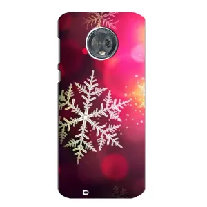 Новогодние Чехлы для Мото G6 (VPrint) (Снежинка)