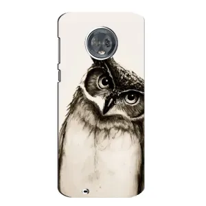 Чехол с птицами на Motorola MOTO G6 (VPrint) (Сова)