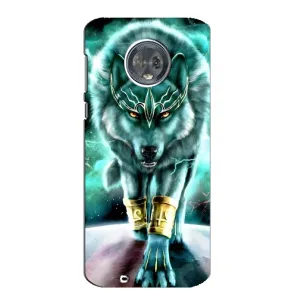 Защитные чехлы для Мото G6 (AlphaPrint) (ХИТ продаж) ВОЛК (Яркий волк)