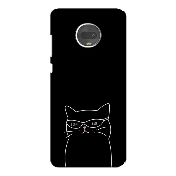 Чехол с принтом «Равнодушный кот» для Motorola MOTO G7 Plus Чехол с принтом «Равнодушный кот» для Motorola MOTO G7 Plus