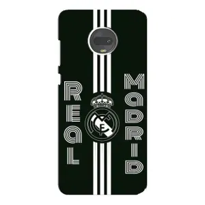 ФК Реал Мадрид чохли для Motorola MOTO G7 Plus (AlphaPrint) (чорно білий Реал)