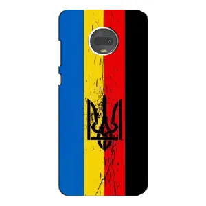 Украинские Чехлы для Motorola MOTO G7 Plus с картинкой УПА (AlphaPrint) (Прапор УПА)
