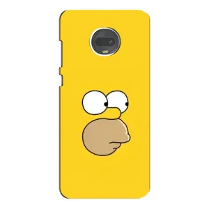 Чехол с Симпсонами для Motorola MOTO G7 Plus (VPrint) (Гомер)