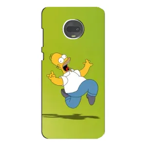 Чехол с Симпсонами для Motorola MOTO G7 Plus (VPrint) (Гомер Симпсон)