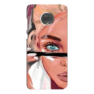Чохол з друком для Motorola MOTO G7 Plus - (Мода) (AlphaPrint) (Макіяж)