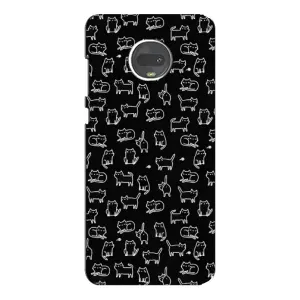 Чохол з принтом для Motorola MOTO G7 Plus (AlphaPrint) Модні коти (Маленькі котики)