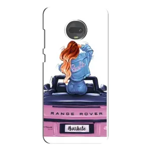 Чохол з друком для Motorola MOTO G7 Plus - (Мода) (AlphaPrint) (На машині)