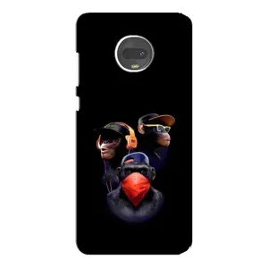 Чохол з Мавпами Motorola MOTO G7 Plus - (AlphaPrint) (Три мавпи)