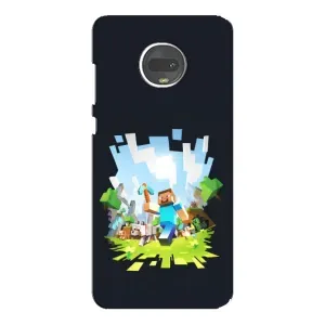 Чохол Майнкрафт на Motorola MOTO G7 Plus (AlphaPrint) Minecraft (персонажі Minecraft)