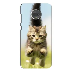 Чохли з Котиками для Motorola MOTO G7 Plus (VPrint) (Прижок кота)
