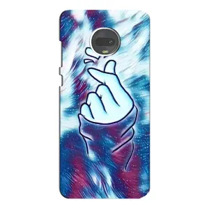 Чехол с принтом «Радужное сердце» для Motorola MOTO G7 Plus