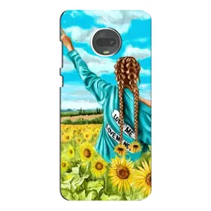 Чохол для Патріота України Motorola MOTO G7 Plus - (AlphaPrint) (Україночка)