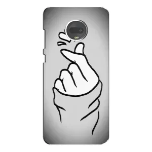 Чехол с принтом «Значок Love» для Motorola MOTO G7 Plus