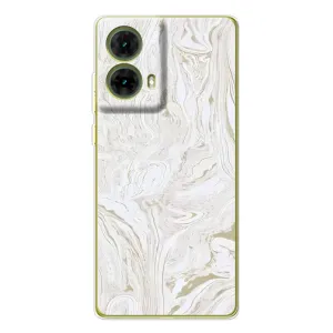 Мраморний чехол на Motorola MOTO G85 (VPrint) (Білий мрамор)
