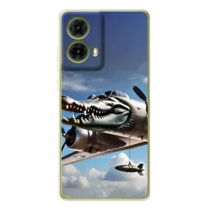 Чохол з мемом Тралалело тралала на Motorola MOTO G85 (Бомбардіро крокоділо)
