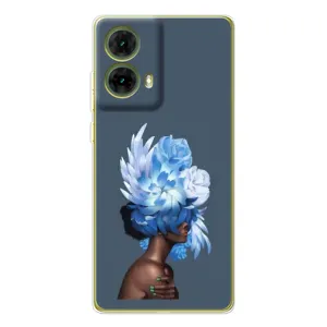Чехлы (ART) Цветы на Motorola MOTO G85 (VPrint) (Квіти на голові)