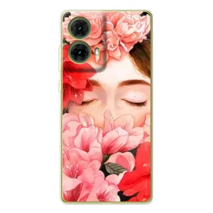 Чехлы (ART) Цветы на Motorola MOTO G85 (VPrint) (Очі в квітах)