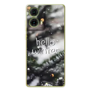 Новорічні, Святкові Чохли для Motorola MOTO G85 - 2024 год (Hello winter)