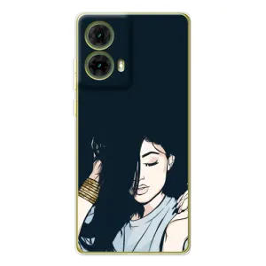 Чохол з друком для Motorola MOTO G85 - (Мода) (AlphaPrint) (Гарна дівчина)