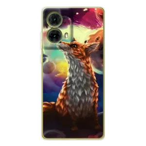 Чохли з картинкою Лисичка для Motorola MOTO G85 (VPrint) (Лисичка в космосі)