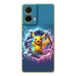 Чохол з Пікачу на Motorola MOTO G85 (Лого Пікачу)