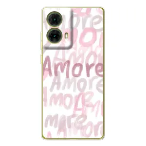 Чохол з розовим принтом для Motorola MOTO G85 (Аморе любов)
