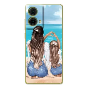 Чохол з друком для Motorola MOTO G85 - (Мама з дитинкою) (AlphaPrint) (Мама з донькою)