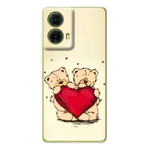 Чехлы для любимой на Мото G85 (VPrint) (Медвежата)