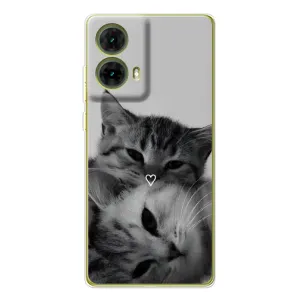 Чохол з малюнком кіт на Motorola MOTO G85 (Пара котів)