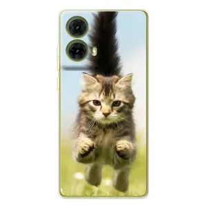 Чохли з Котиками для Motorola MOTO G85 (VPrint) (Прижок кота)