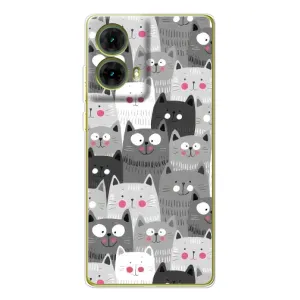 Чохли з Котиками для Motorola MOTO G85 (VPrint) (Мальовані котики)