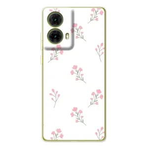 Чохол з розовим принтом для Motorola MOTO G85 (Рожеві квіти)