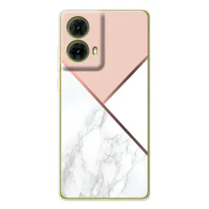 Мраморний чехол на Motorola MOTO G85 (VPrint) (Тройний мрамор)