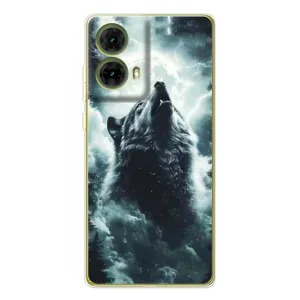 Чохол з картинкою 'Хижаки' для Motorola MOTO G85 (Вовк у хмарах)