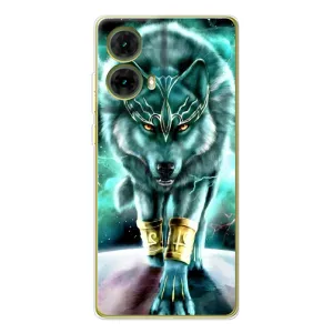 Захисні чохли для Мото G85 (AlphaPrint) (ХІТ продаж) ВОВК (Яскравий вовк)