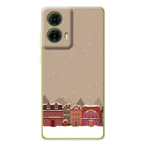 Новорічні, Святкові Чохли для Motorola MOTO G85 - 2024 год (Зимове місто)