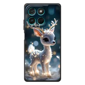 Яркий чехол для Motorola MOTO G86 Power с Зимними Оленятами