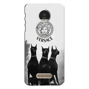 Чохли VERSACE для Моторола МОТО Z Плей (PREMIUMPrint) (Доберман Версаче)