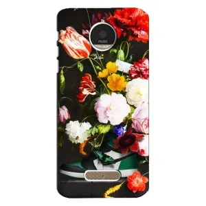 Бренднові Чохли для Motorola MOTO Z Play - (PREMIUMPrint) (Nike цветы)