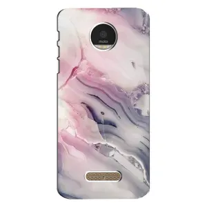 Мраморный чехол на Motorola MOTO Z Play (VPrint) (Пурпурный Мрамор)