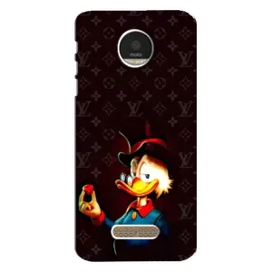 Чехли для Motorola MOTO Z Play - Скрудж МакДак Louis Vuitton (PREMIUMPrint) (Скрудж з ботліантом)