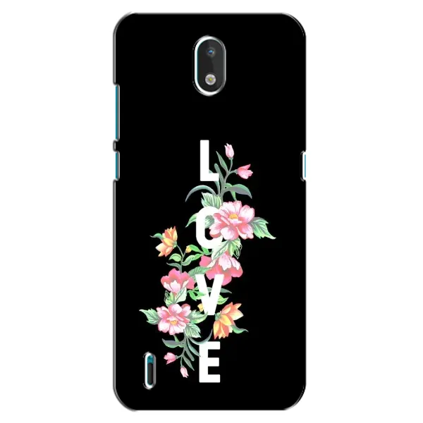 Чохол з принтом «Квіти LOVE» для Nokia 1.3