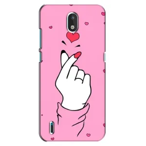 Чохол з принтом для Nokia 1.3 (AlphaPrint - Знак сердечка)