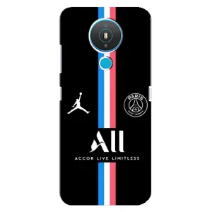 Чохли PSG для Nokia 1.4 (AlphaPrint) (футболка ПСЖ)