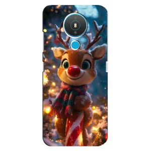 Чехол с принтом «Олень с шарфом» для Nokia 1.4