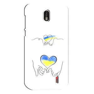 Чехол для Патриота Украины Nokia 1 - (AlphaPrint) (Мир Украине)