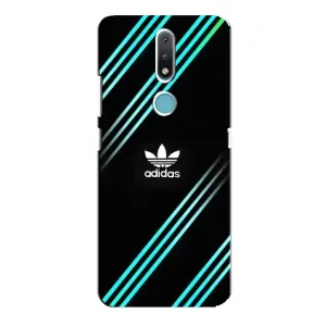 Чехол с принтом «Адидас с полосами» для Nokia 2.4