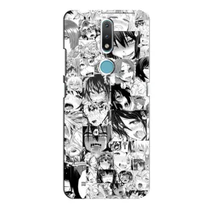 Чехол с принтом «Ahegao manga» для Nokia 2.4