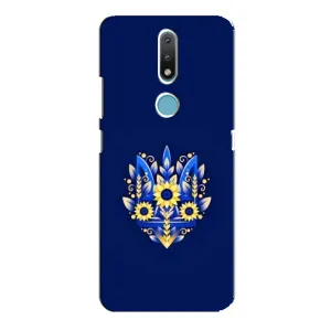 Чехлы для Nokia 2.4  Укр. Символика (AlphaPrint) (Цветочный Герб)